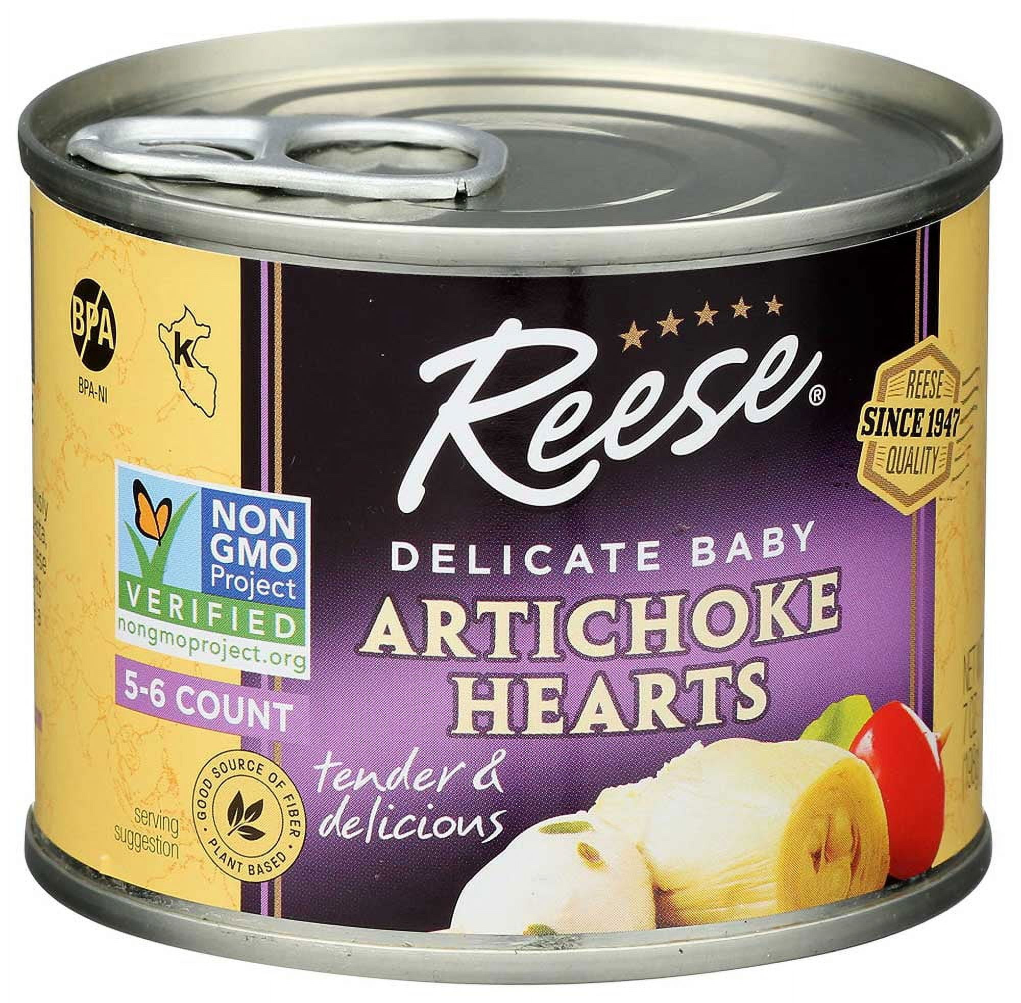 Reese Petite Artichoke Heart, 7 Ounce -- 12 per case.