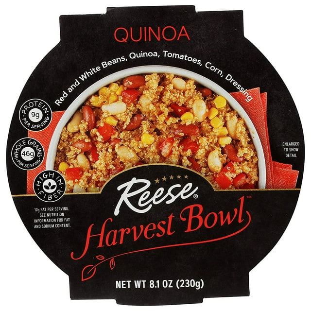 Reese Quinoa Harvest Bowl STF9 Red Beans, Corn & Tomatoes High in Fiber & Protein (Pack of 8