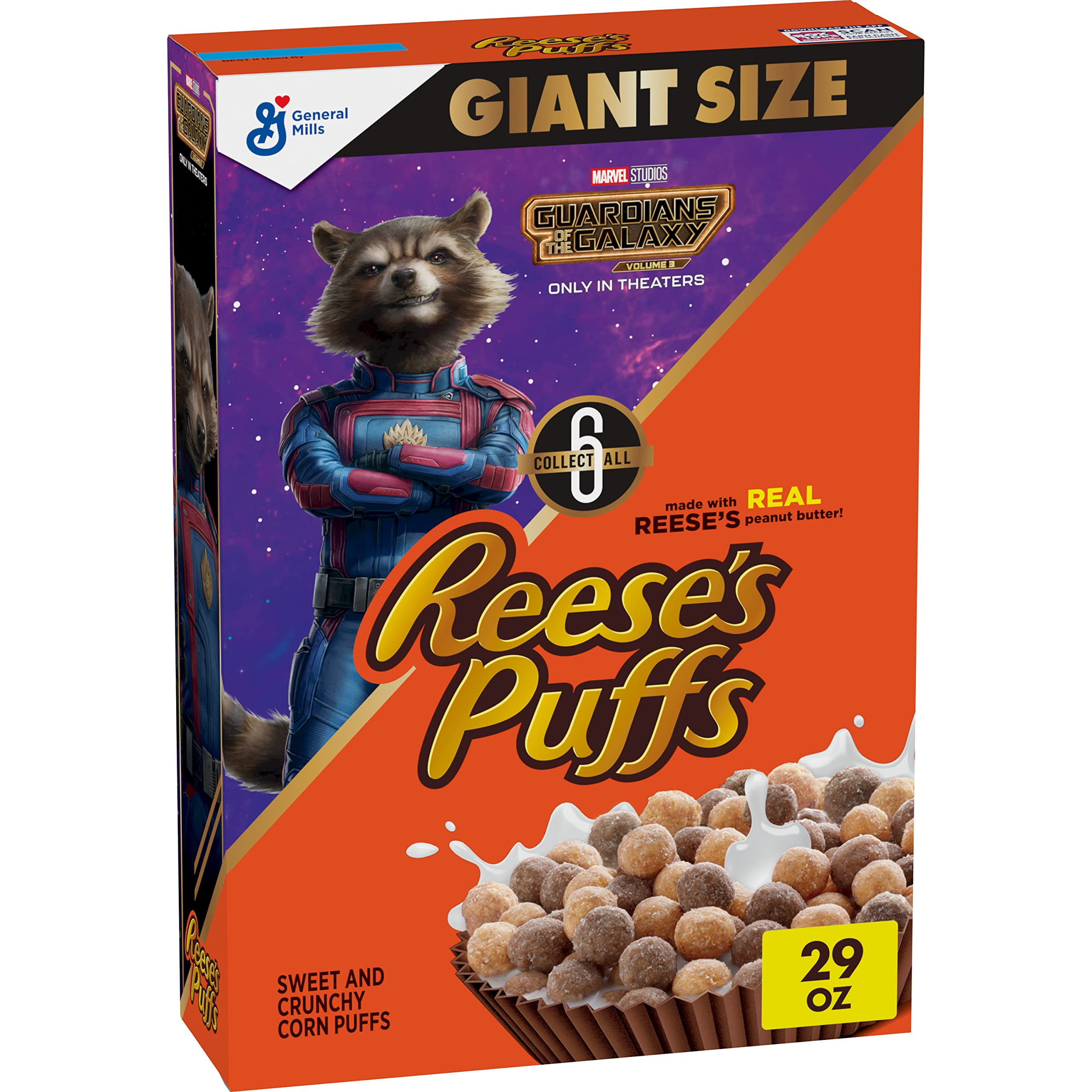 Reese,S Puffs Breakfast Cereal, Chocolate Peanut Butter With Whole