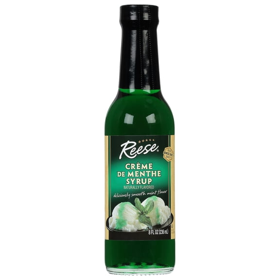 Reese Syrup Creme de Menthe 8 oz (Pack of 6)