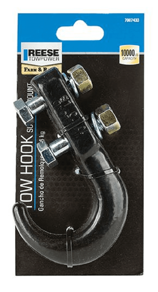 Reese Towpower 7007433 10,000 lb. Black BoltOn Tow Hook