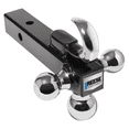 thumbnail image 1 of Reese Towpower 7031400 Tri-Ball Trailer Hitch Ball Mount w/ Heavy Duty Tow Hook, 1 of 6