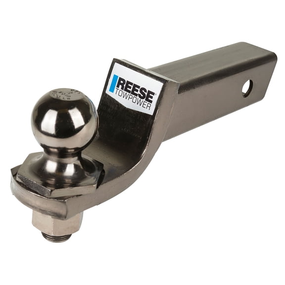 Reese Towpower Interlock  Trailer Hitch Ball Mount Starter Kit, Fits 2 in. Receiver, 2 in. Drop, 6,000 lbs. Capacity, Includes 2 in. Trailer Ball and 7039200