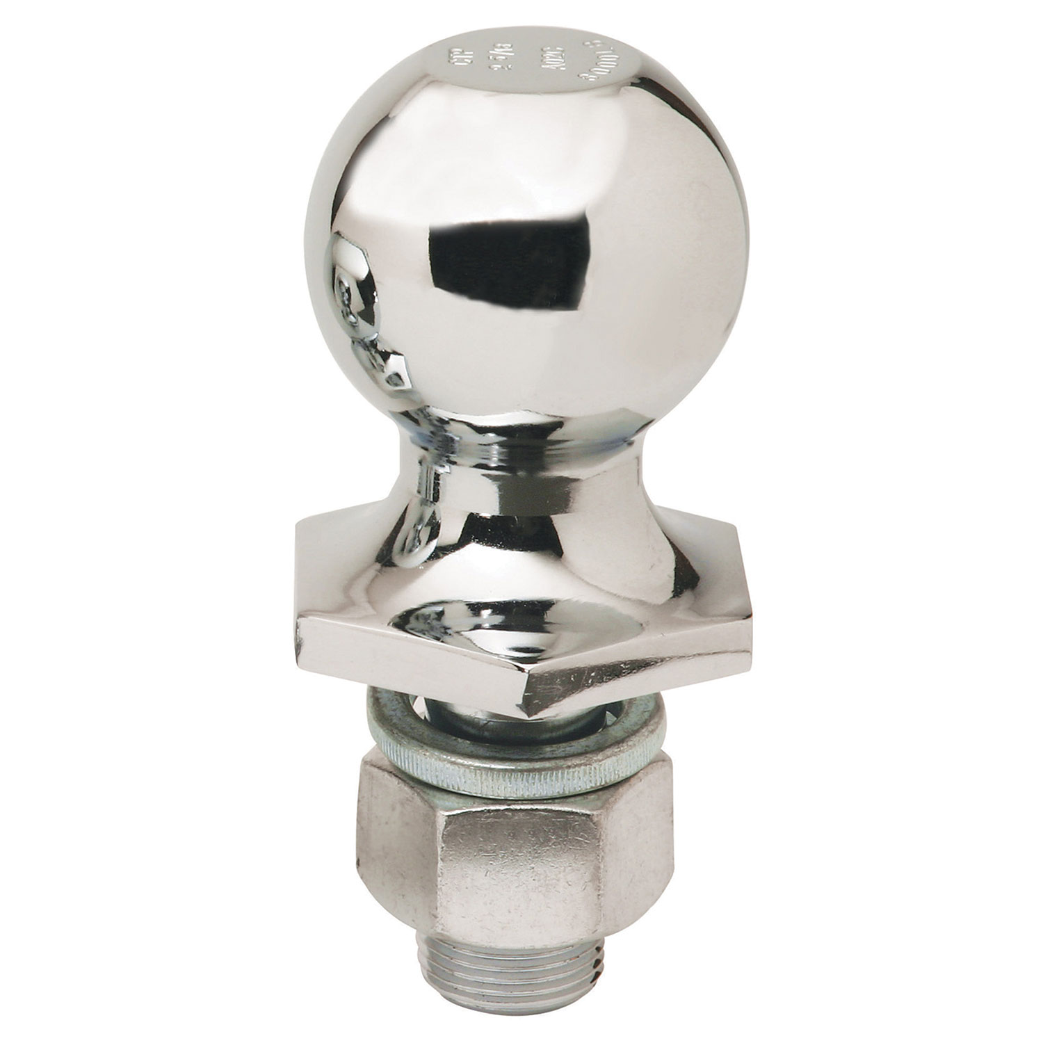 Reese Towpower Interlock  Trailer Hitch Ball, 2-5/16 in. Diameter, 6,000 lbs. Capacity, 1 in. Shank Dia, 2 in. Shank Length, Chrome RT7022311 - image 1 of 2