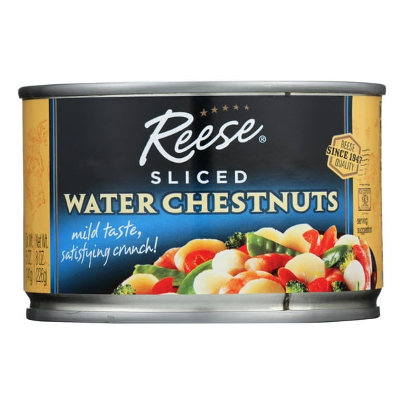 Reese Water Chestnuts Sliced 8 oz Pack of 3