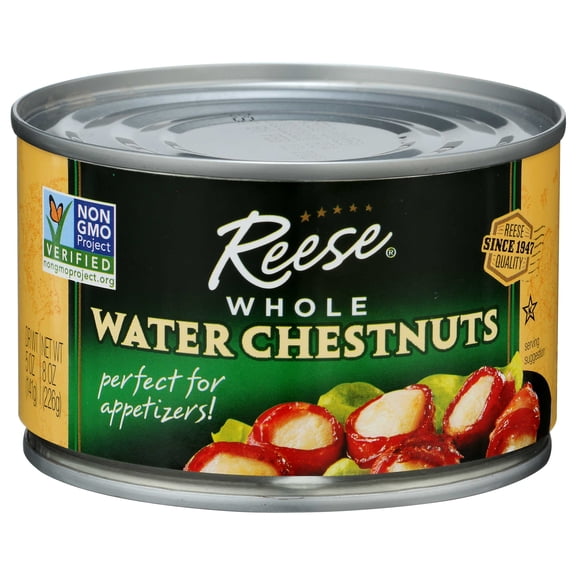 Reese Whole Water Chestnut, 8 Ounce -- 24 per case.