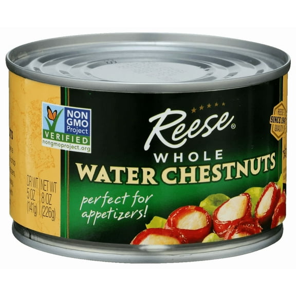 Reese Whole Water Chestnut, 8 Ounce (Pack of 4)