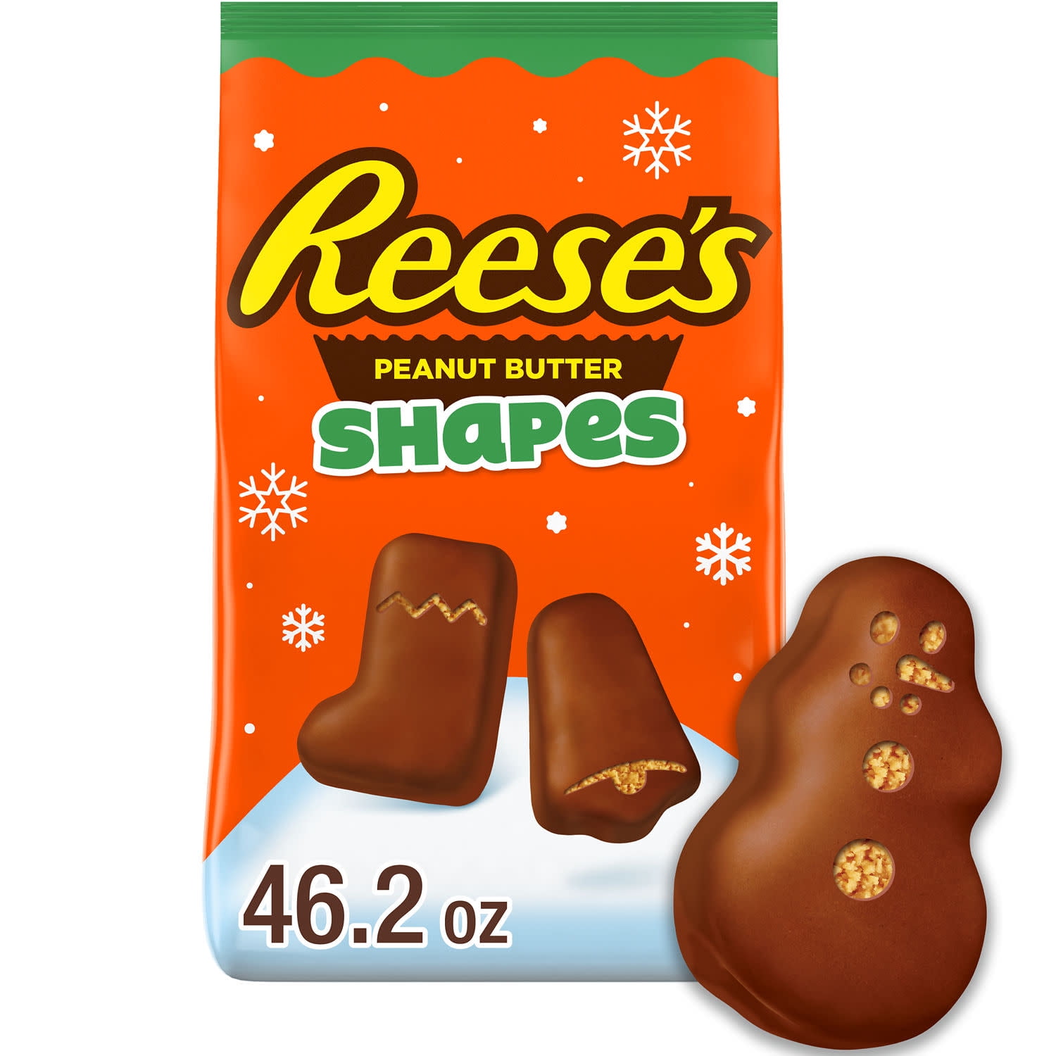 Reese's Assorted Milk Chocolate Peanut Butter Shapes Christmas Candy ...