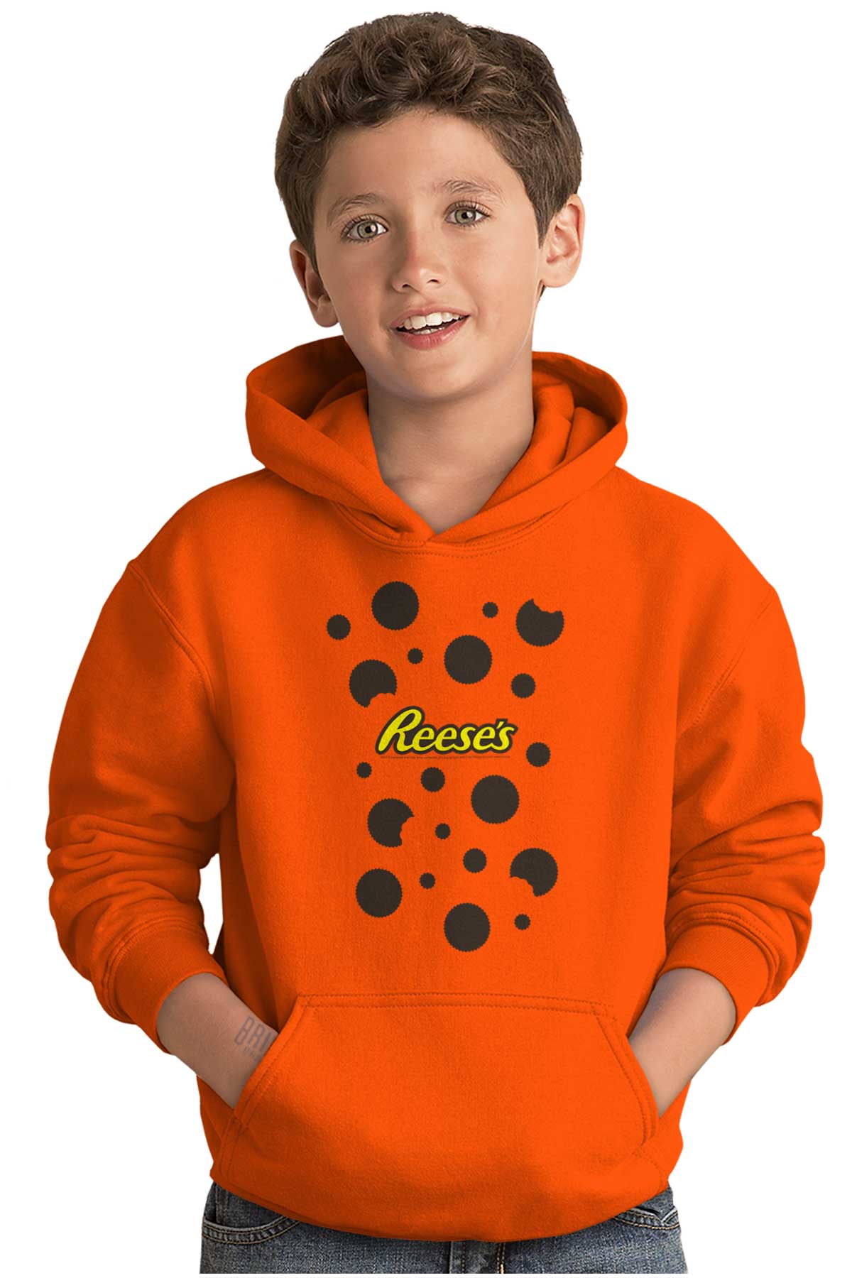 Reese's Bitten Peanut Butter Cups Youth Hoodie Boy Girl Teen Brisco