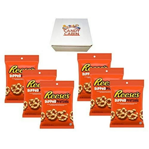 Reese's Chocolate Dipped Pretzel, Box by CANDY CABIN Reeses, 6 Pack