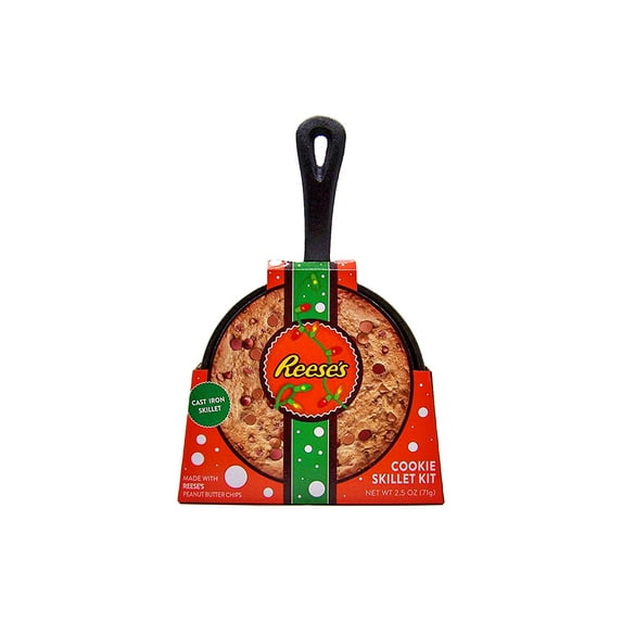 Reese's Cookie Cast Iron Skillet with Cookie Baking Mix for both holidays, gifts and every day baking, 5 Inch