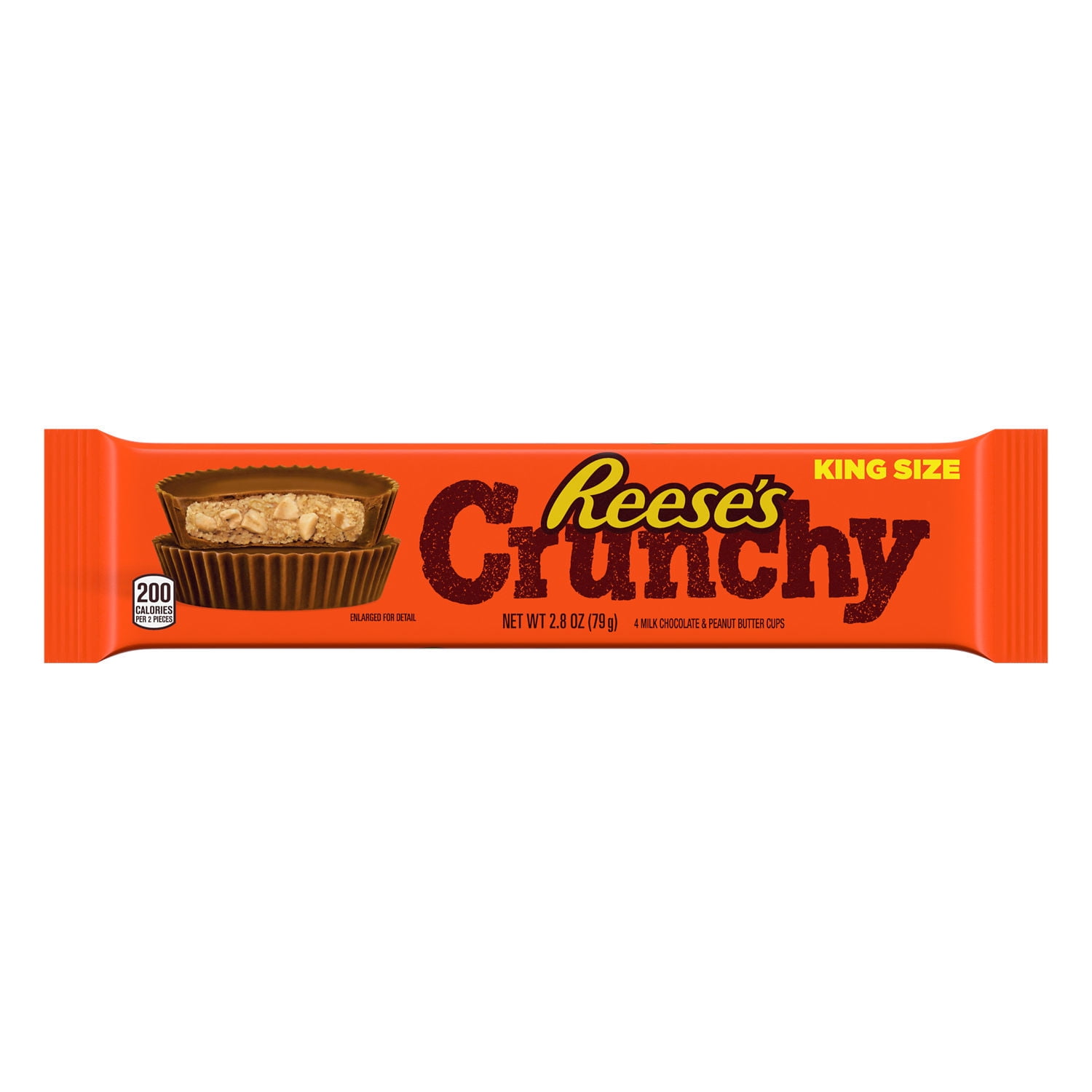 REESE PEANUT BUTTER CUPS CRUNCHY KING SIZE