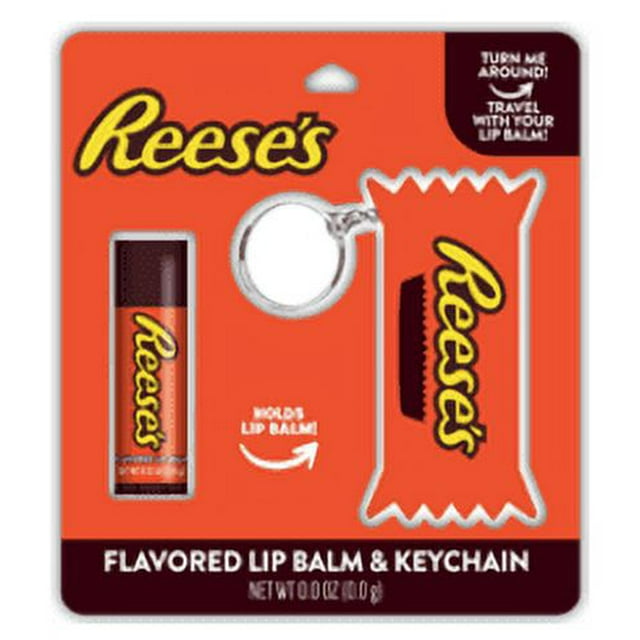 Reese's Flavored Lip Balm with Lip balm holder. Clip on back pack