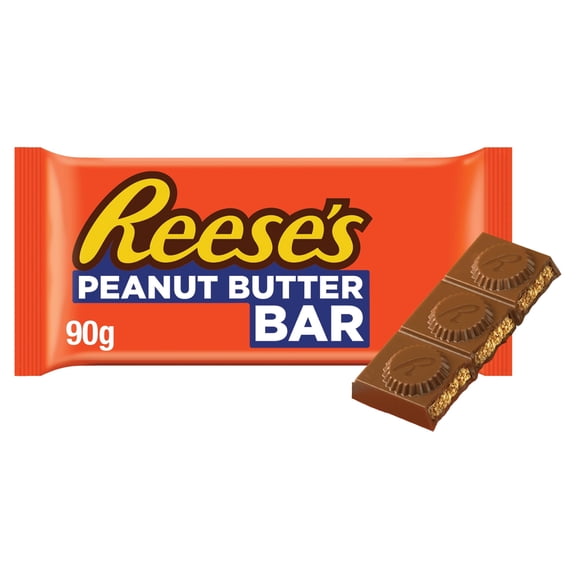 Reese's Milk Chocolate Peanut Butter Bar 90g, Imported from Britain