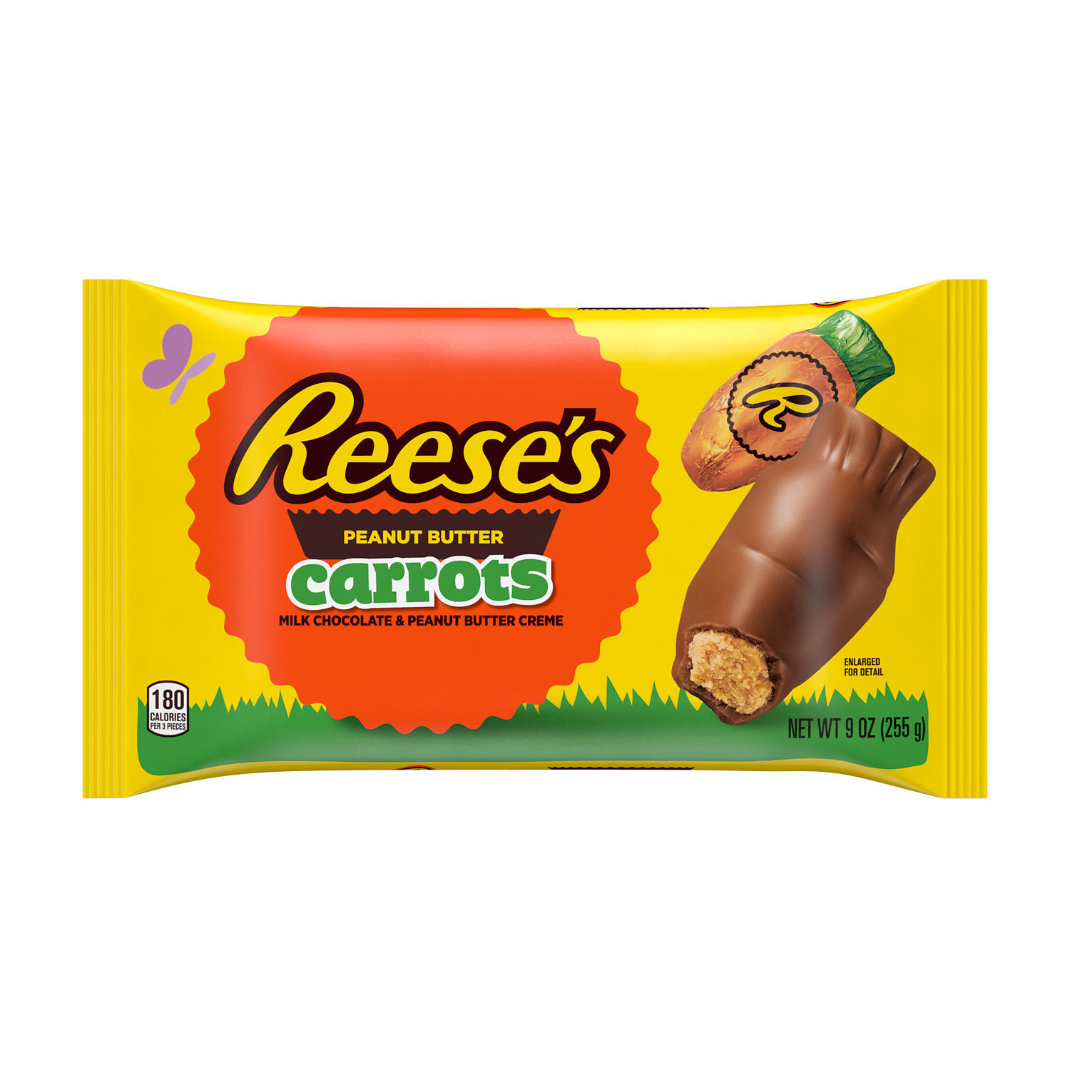 Reese's Milk Chocolate Peanut Butter Creme Carrots Easter Candy, Bag 9 oz - image 1 of 8