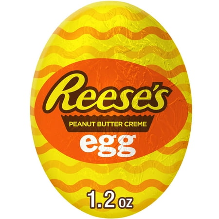 Reese's Milk Chocolate Peanut Butter Creme Easter Candy, Egg 1.2 oz