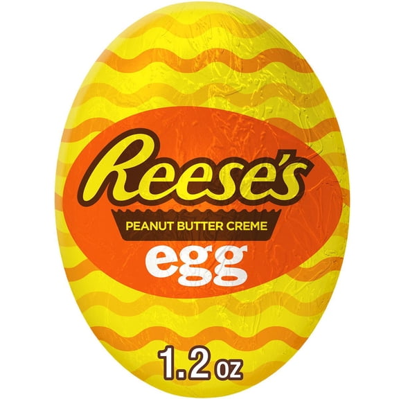 Reese's Milk Chocolate Peanut Butter Creme Easter Candy Egg - 1.2oz - Pack of 2