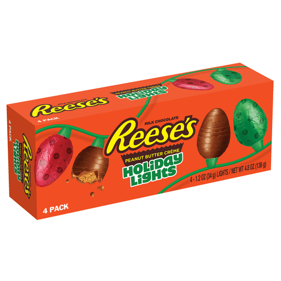 Reese's, 3D Lights Holiday Ornament 4 Pack, 4.8 Oz