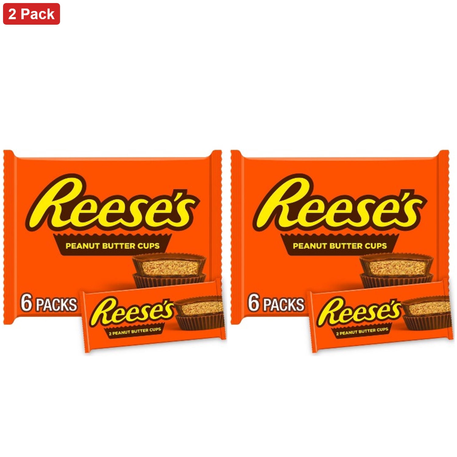 Reese's Milk Chocolate Peanut Butter Cups Candy - 6ct