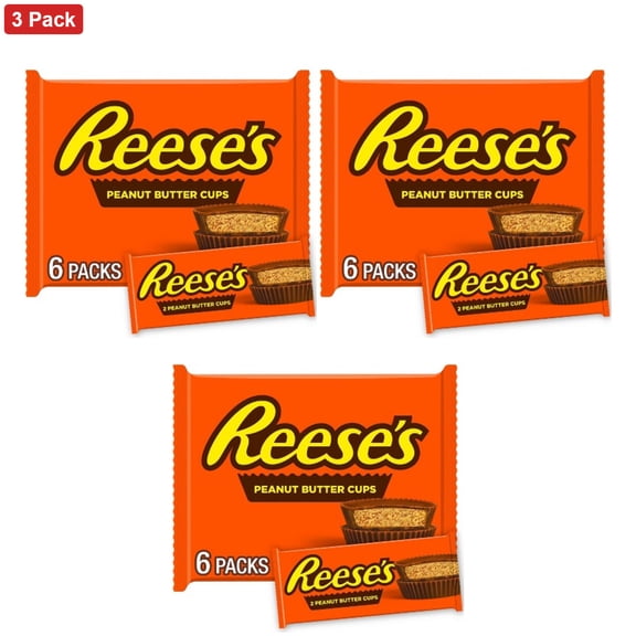 Reese's Milk Chocolate Peanut Butter Cups Candy - 6ct