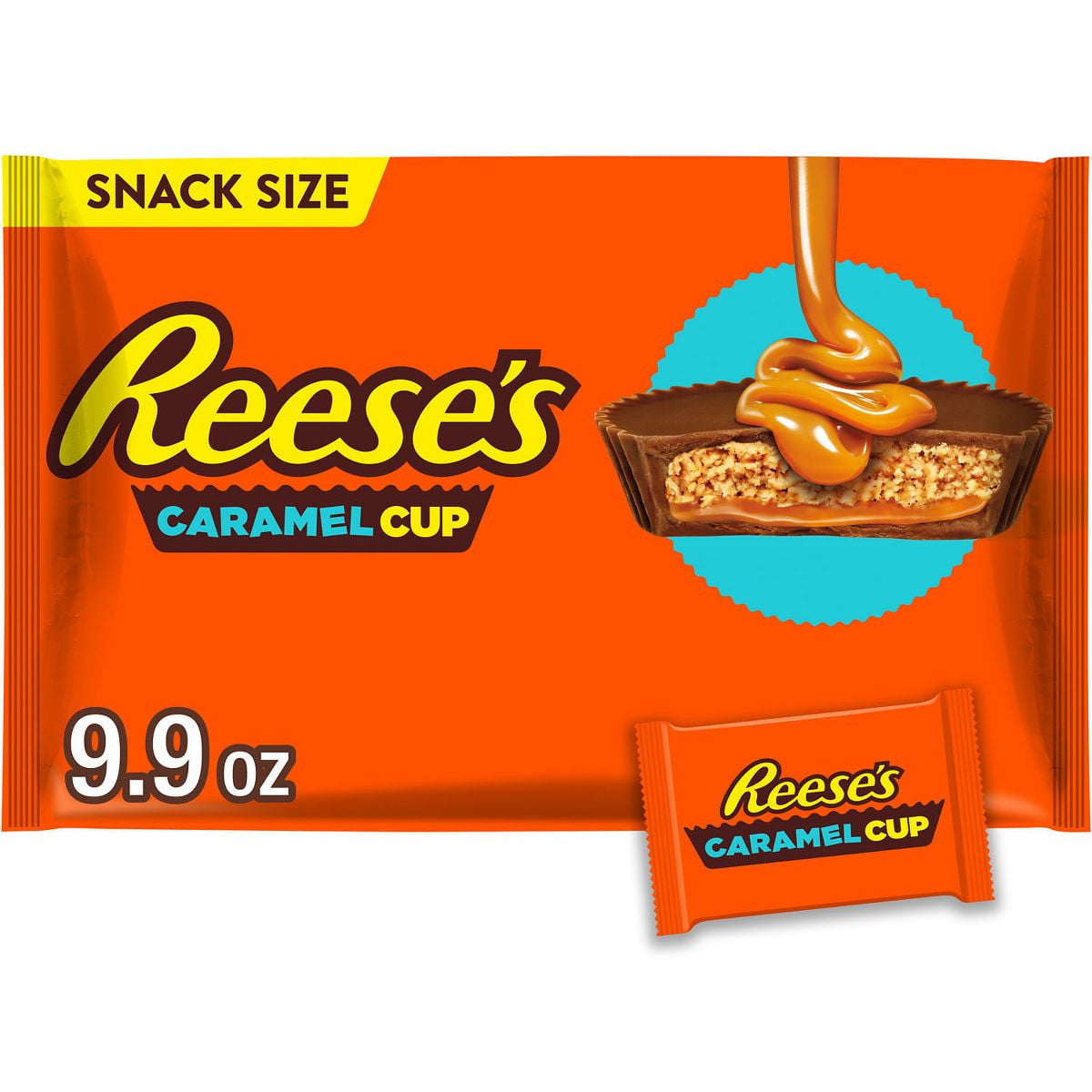 Reese's Milk Chocolate Peanut Butter Cups with Caramel - 9.9oz - Pack of 2