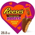 thumbnail image 1 of REESE'S Milk Chocolate Snack Size Peanut Butter Hearts, Valentine's Candy Gift Box, 28.8 oz, 1 of 9