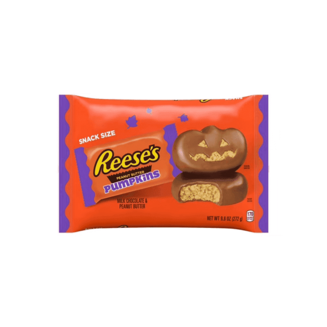 Reese's Milk Chocolate Snack Size Peanut Butter Pumpkins Halloween