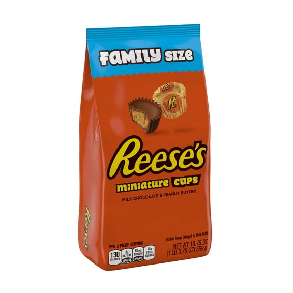 Reese's Miniature Candy Family Bag, 19.75 Oz.
