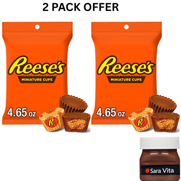 Reese's Miniatures Milk Chocolate Peanut Butter Cups Candy, Bag 4.65 oz