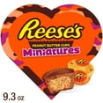thumbnail image 1 of Reese's Miniatures Milk Chocolate Peanut Butter Cups Valentine's Candy, Gift Box 9.3 oz, 1 of 9