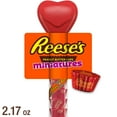 thumbnail image 1 of Reese's Miniatures Milk Chocolate Peanut Butter Cups Valentine's Candy, Plastic Cane 2.17 oz, 1 of 9