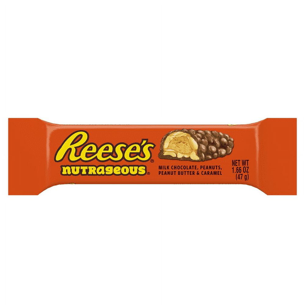 Reese's Nutrageous Candy Bar 1.66 oz (Pack of 12)