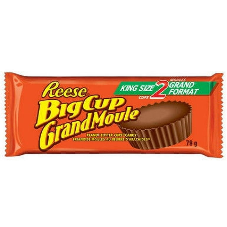 REESE'S Big Cup Milk Chocolate Peanut Butter King Size Candy, 79g