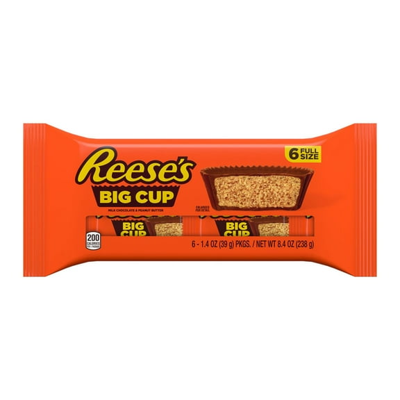 Reese's Peanut Butter Big Cups - 6 pk Packaging may vary