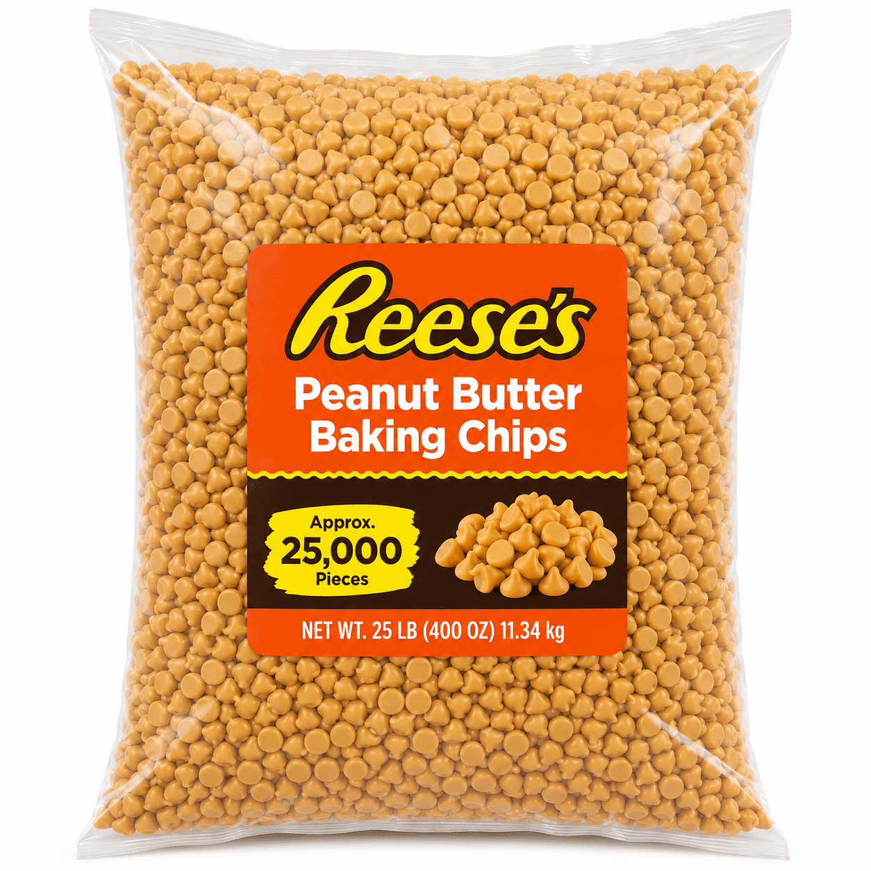 Reese's Peanut Butter Chips - 25 lb