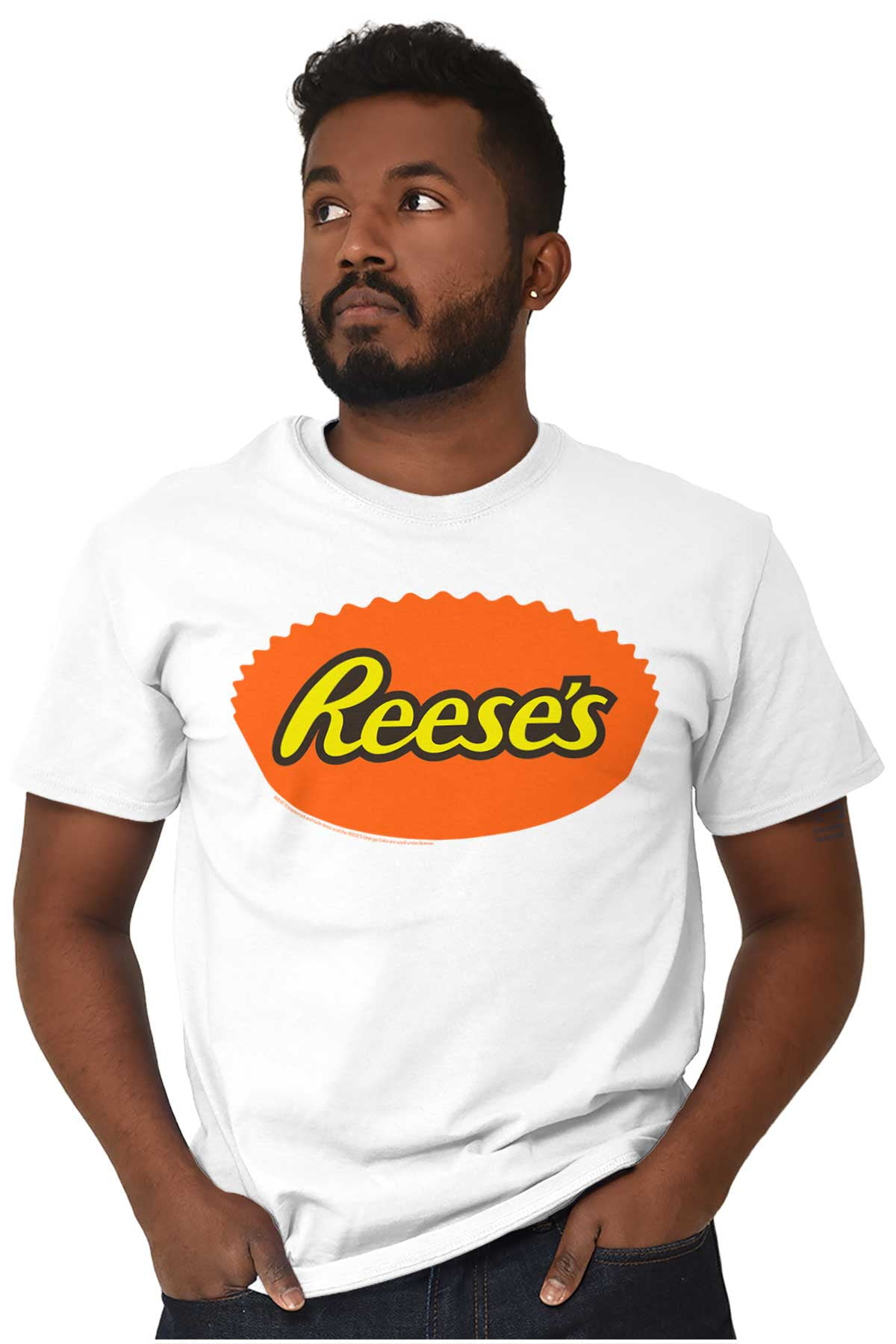 Reese's Peanut Butter Cup Silhouette Men's Graphic T Shirt Tees Brisco