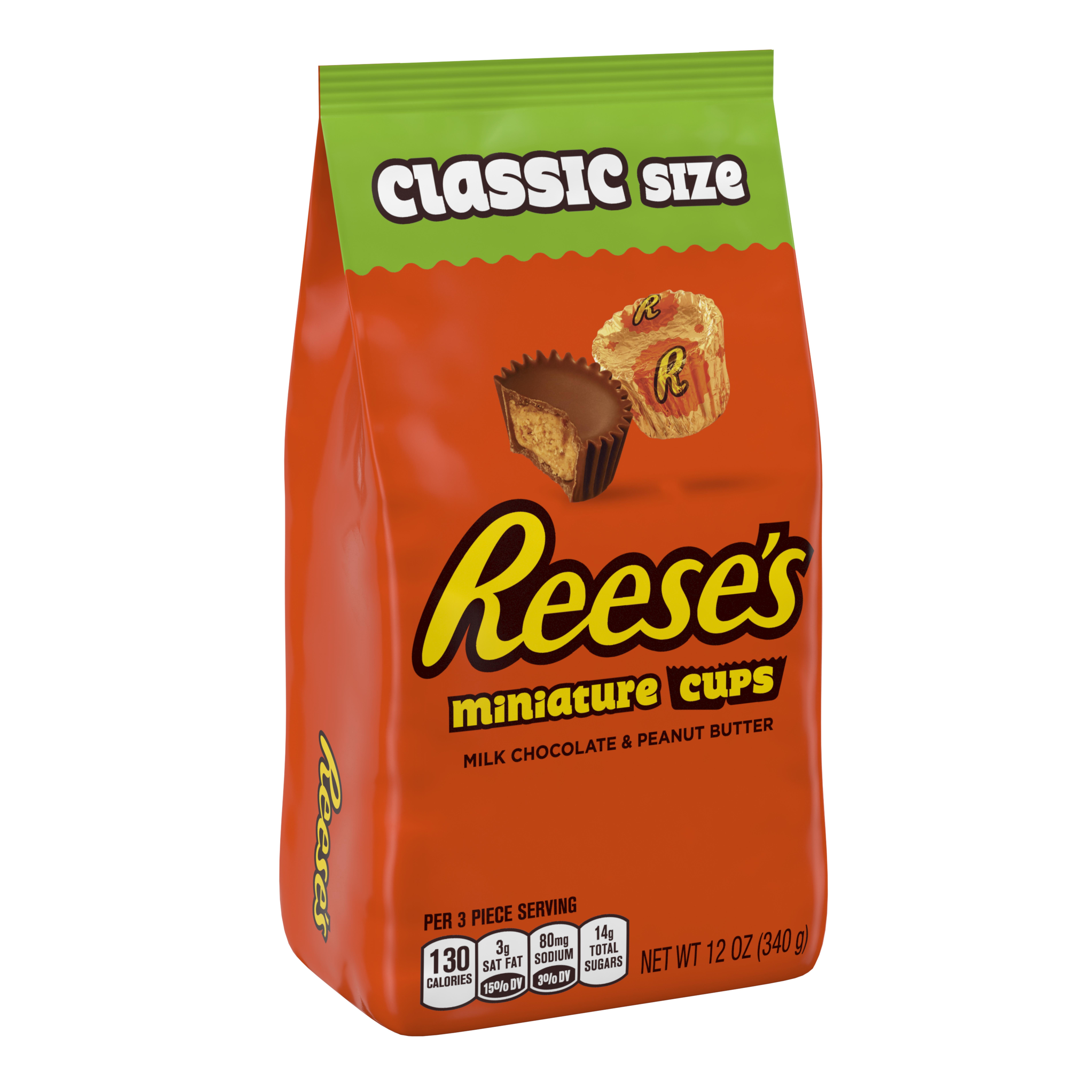 Reese's, Peanut Butter Cups Miniatures Chocolate Candy, 12 Oz.