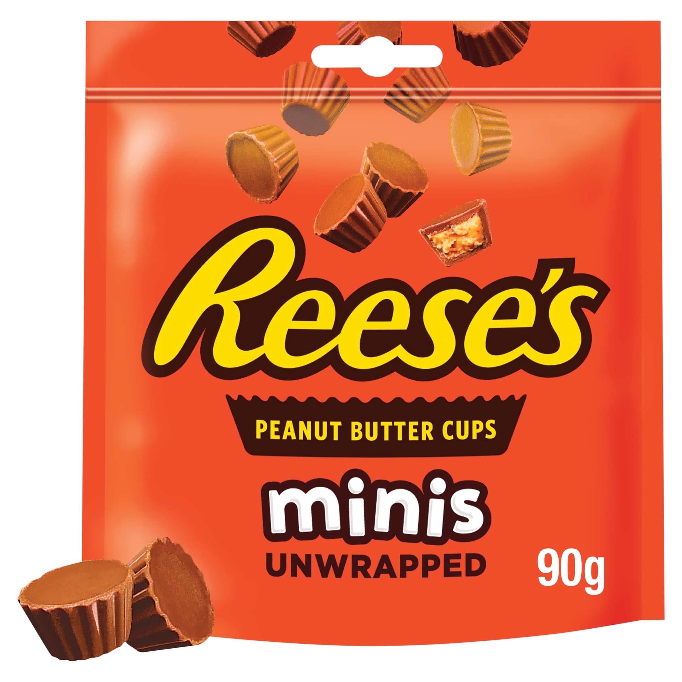 Reese's Peanut Butter Cups Minis Unwrapped 90G, Imported from Britain