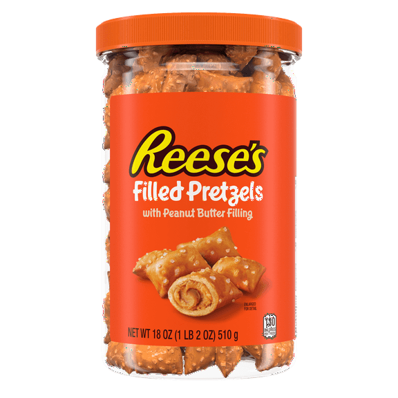 Reese's Peanut Butter Filled Pretzels, 18 oz Sharing Size (Pack of 2)