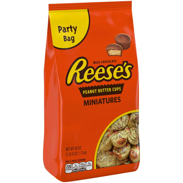 Reese's, Peanut Butter Miniatures Chocolate Candy, 40 Oz