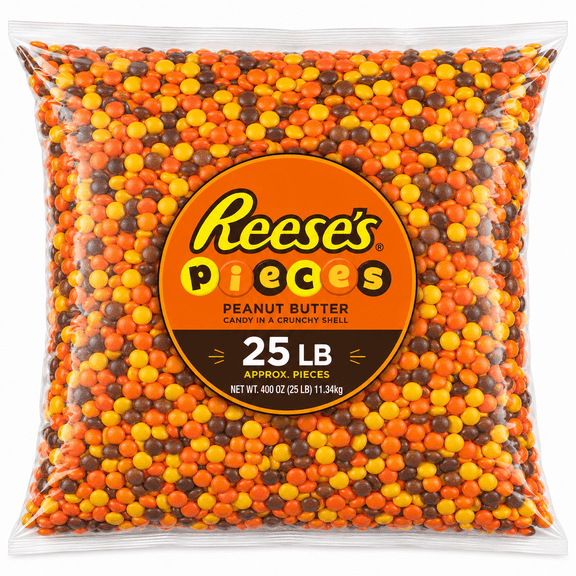 Reese's Pieces Peanut Butter Candy - 25 lb