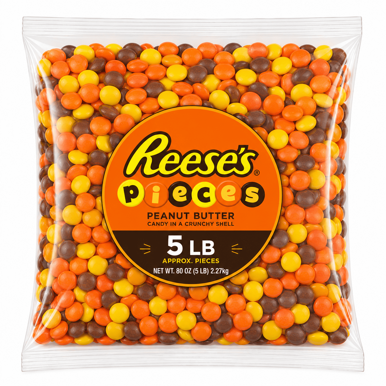 Reese's Pieces Peanut Butter Candy - 5 lb