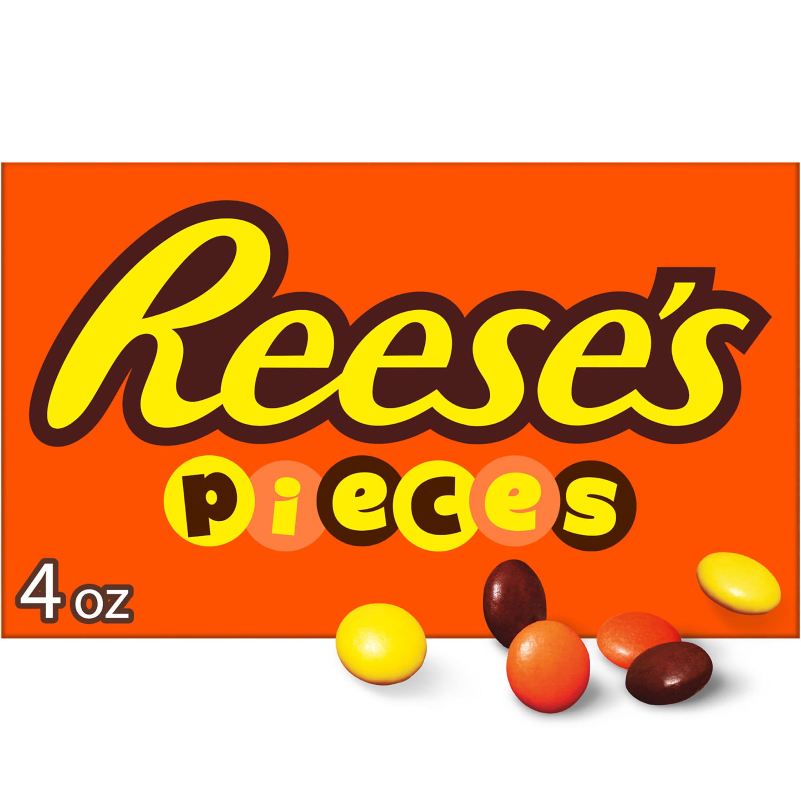 Reese's Pieces Peanut Butter In A Crunchy Shell Candy, Movie Theater Box 4 Oz
