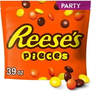 Reese's Pieces Peanut Butter In a Crunchy Shell Candy, Party Pack 39 oz