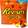 thumbnail image 1 of Reese's Pieces Peanut Butter in a Crunchy Shell Candy, Family Pack 18 oz, 1 of 9