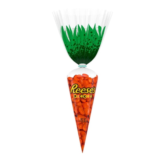 Reese's Pieces Peanut Carrot-Shaped Easter Candy - 2.2 oz- Pack of 2