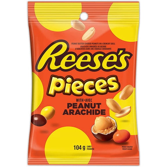Reese's Pieces Peanut Peg Bag, 104g/3.7 oz