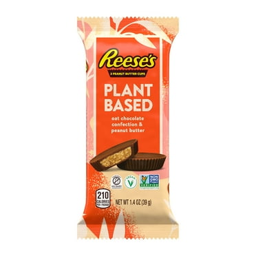 Reese's Plant Based Oat Chocolate Confection Peanut Butter Cups Candy, Pack 1.4 oz
