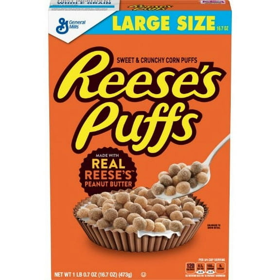 Reese's Puffs Breakfast Cereal 16.7 oz. (Pack of 2)