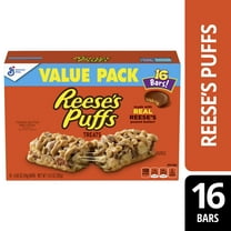 Reese's Puffs Breakfast Cereal Treat Bars, Peanut Butter & Cocoa, 16 Ct